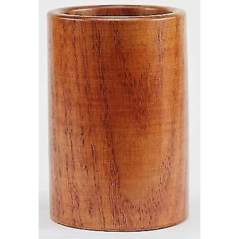 Porte-ustensiles de cuisine en bois pour cuillères, spatules, à poser sur un comptoir ou une table à manger.