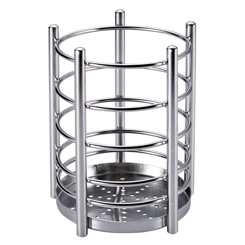 ZVD - Porte-Ustensiles de Cuisine Noir - Organisateur en Acier Inoxydable pour Comptoir (Pots à Ustensiles) - Noir, 7.4''x5.2''