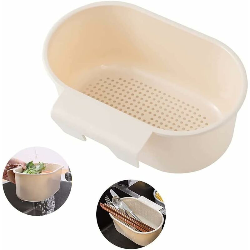 DEESSE SHOP - Panier de crépine de vidange d'évier, crépine d'évier multifonction pour filtrer les déchets de cuisine et laver les légumes, les