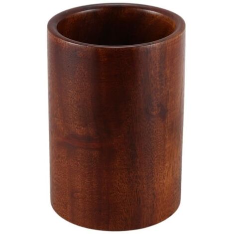 Porte-Ustensiles, Porte-Ustensiles de Cuisine en Bois pour CuillèRes, Spatules, Bureau de Table à Manger de Comptoir, 3,4 X 3,4 X 5