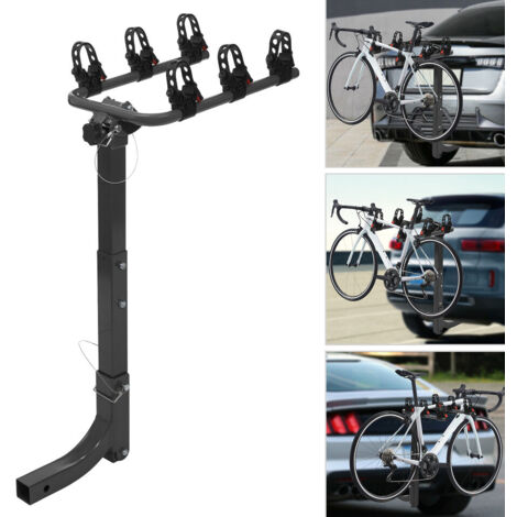 Porte-vélo à 6 boucles pour attelage 2 pouces Porte-vélo de voiture Porte-vélo Support70kg