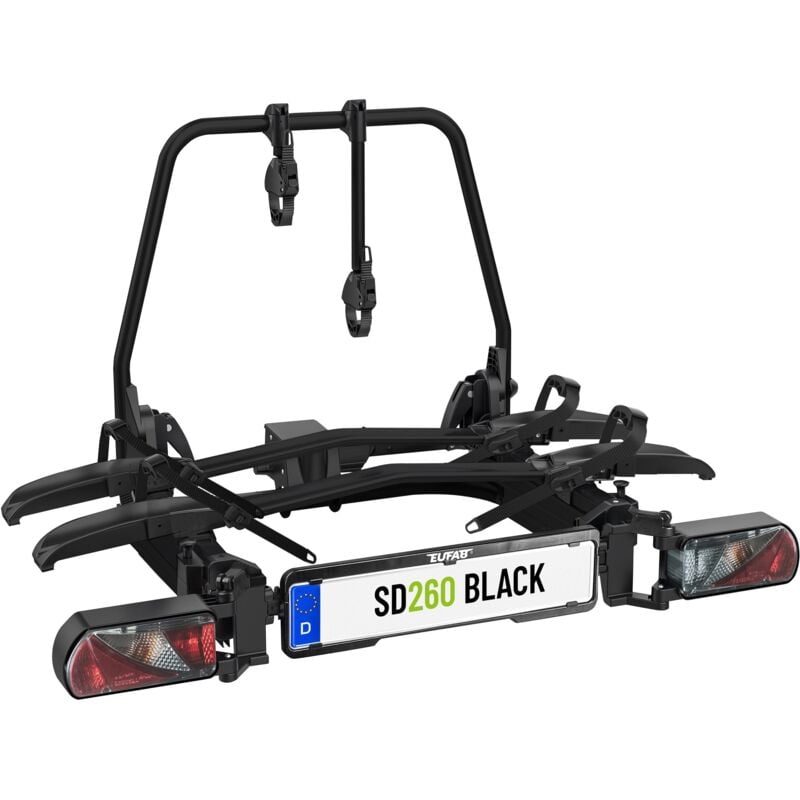 Porte-vélos 2 Vélos Sd260 Black Spécial Fourgon Et Portes Battantes - Eufab