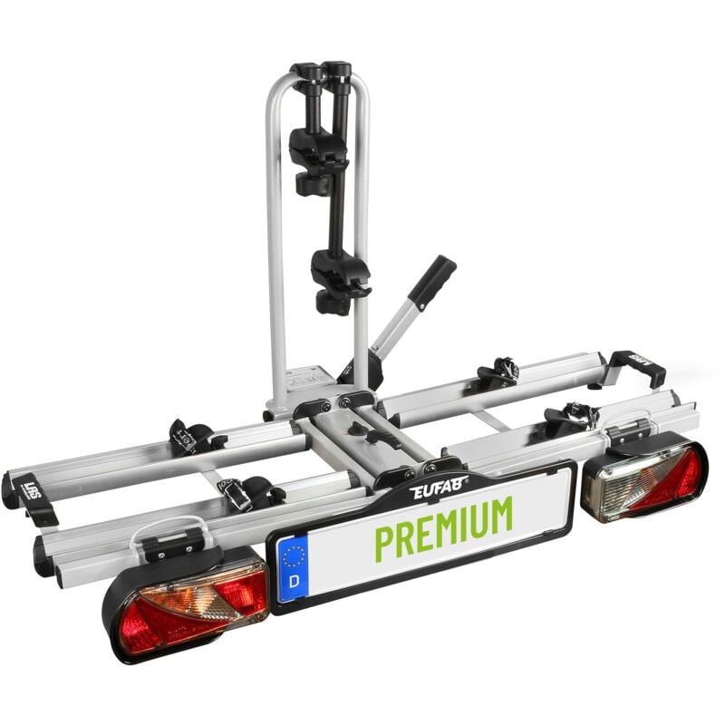 LAS - Porte-vélos 2 Vélos Sur Attelage Premium Pliable Et Basculant - Eufab