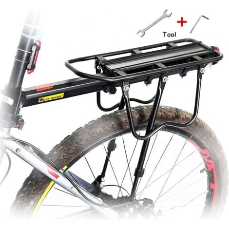 SOEKAVIA Porte-vélos arrière réglable en Métal d'aluminium Charge maximale 100 kg avec réflecteur - RWSports et loisirs / Cyclisme / Équipements et accessoires / Porte-bagages