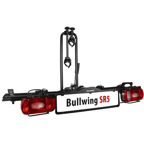 Porte-vélos d'attelage plateforme pour 2 vélos – Construction robuste – Support-cadre verrouillable – Dimensions plié 28x50x86 cm