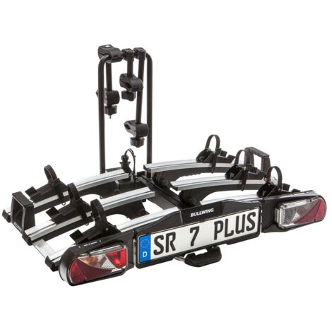 Porte-vélos d'attelage plateforme pour 3 vélos – Charge utile 60 kg – Montage facile – Accès coffre facilité
