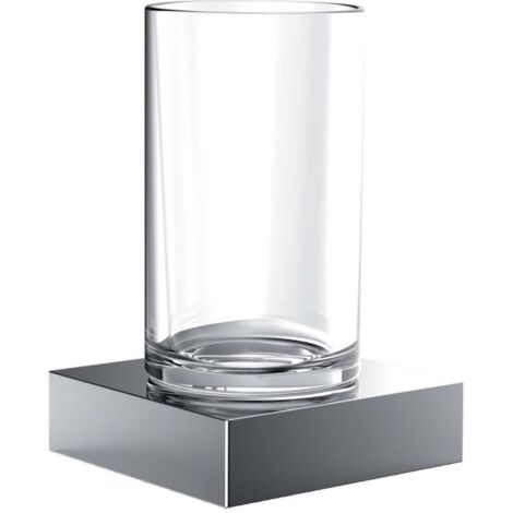 Porte-verre 182000101 liaison chrome cristal clair EMCO