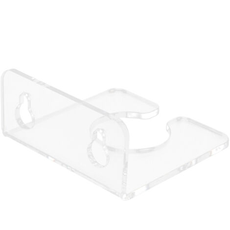 Porte-verre de baignoire avec ventouses, support acrylique transparent pour vin, rangement portable salle de bain