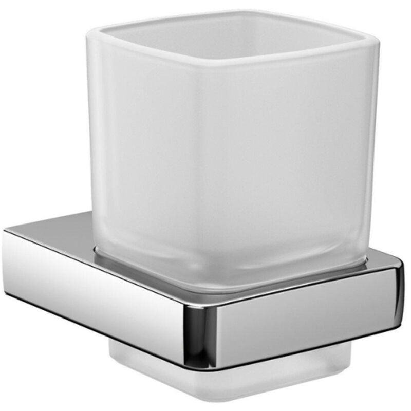 Banyo - porte-verre Emco Trend 022000100 chromé , verre cristal satiné