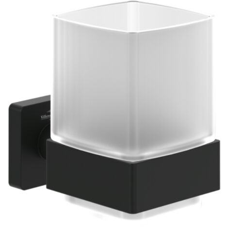 Porte-verre VILLEROY ET BOCH Elements - Striking  Noir Mat