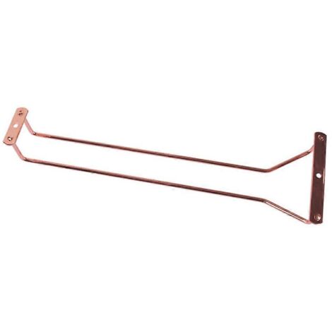 Porte-verres à vin de 35,5 cm (14 pouces) sous meuble, organisateur de verres à pied, support en fer pour bar