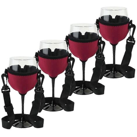 Porte-verres à vin portable avec ensemble