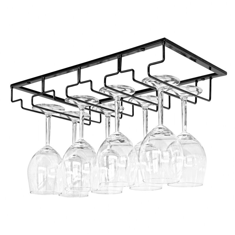 Porte-verres - Porte-verres à vin - Porte-verres à vin suspendu - Pour 8 à 12 verres