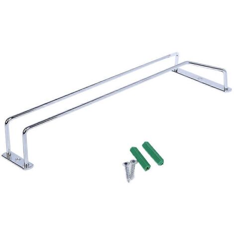 Porte-verres suspendu sous placard 35CM pour rangement cave à vin ou bar