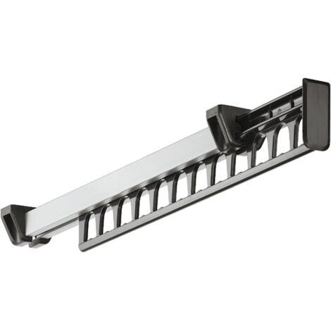 Porte-vêtements Armoire Garde-Robe Extractible Coulissant pour Cintre Support Portemanteau for pour 12 Cintres Longueur 312 mm ， Lot de 1