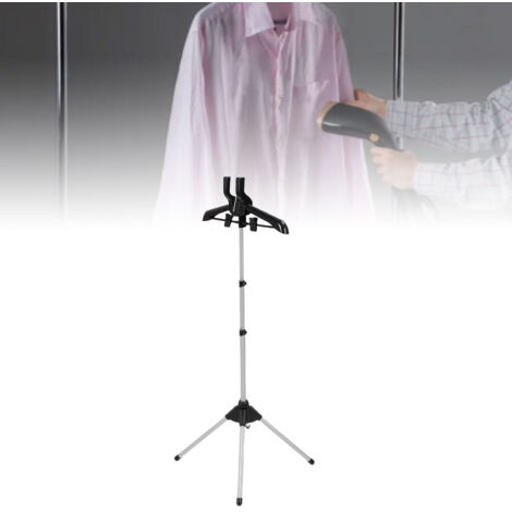Porte-Vêtements de Repassage Adjustable et Pliable ABS, Support pour Fer à Repasser avec Rack à Vapeur pour Voyage et Maison