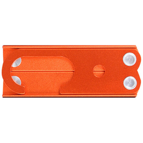 Porte-vêtements de voyage pliable en aluminium léger, compact pour valise, déplacements et maison, couleur orange vif.