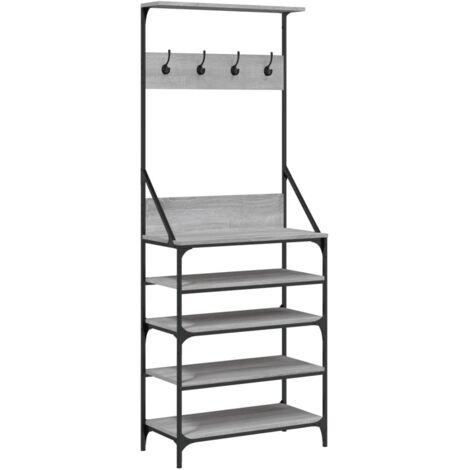 Porte-vêtements et rangement des chaussures sonoma gris CFW993775