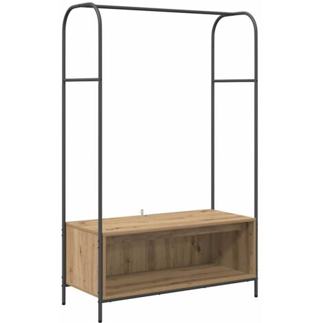 Porte-vêtements Marron 100 x 44 x 160 cm Bois d'ingénierie CFW826876