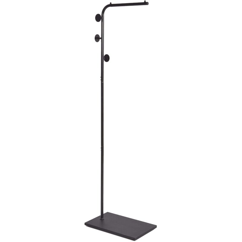 Beliani - Porte-Vêtements Moderne Rangement sur Rail en Acier Noir Cozad Beliani - Porte-Vêtements Moderne Rangement sur Rail en Acier Noir Cozad