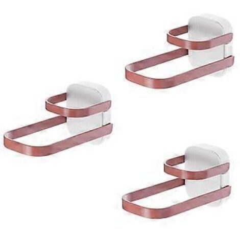 Porte-vêtements mural multifonctionnel pliable à double couche, sans perçage, C