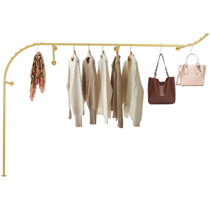 Porte-vêtements mural Porte-vêtements suspendu Présentoir métallique pour magasin En forme de branche Convient aux centres commerciaux, aux maisons,