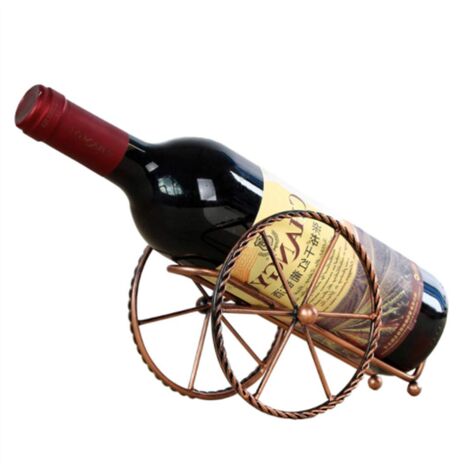 Porte-vin en métal, Bouteille de vin de Table d'affichage, Bouteille en métal Rack étagère de Rangement