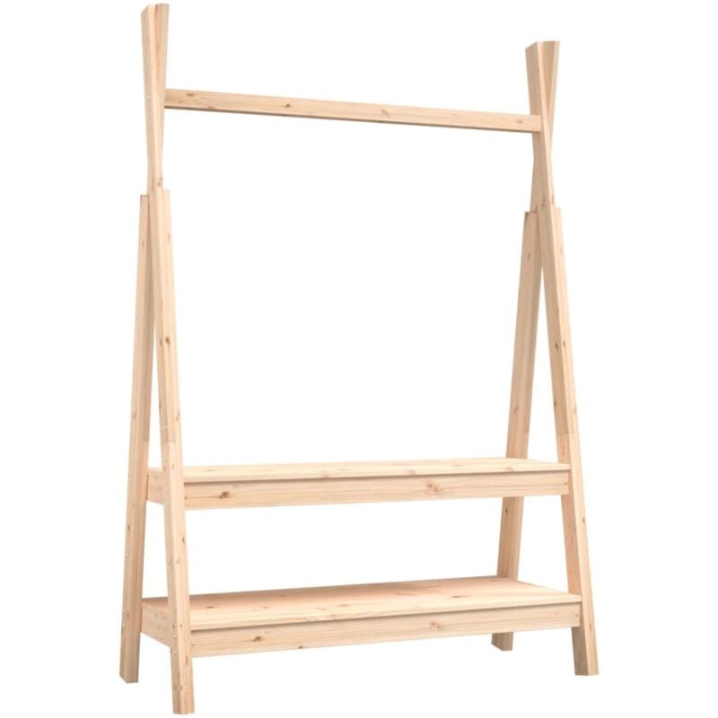 Porte-vêtements 100x45,5x150 cm Bois de pin massif vidaXL