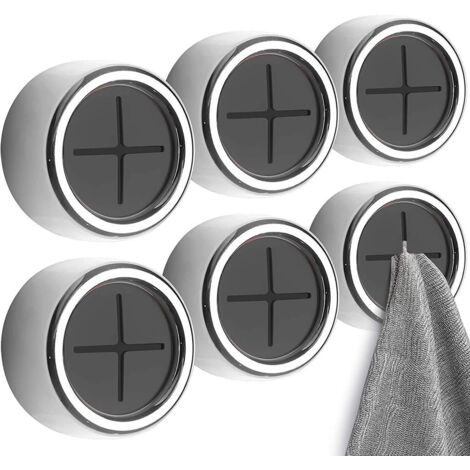 Porte,6pcs Premium-Serviettes Adhésif Geschirrtuchhalter Geschirrtuchhalter Handtuchklemme porte-Serviettes de cuisine pour la salle de Bain, la Cuisine et le Ménage