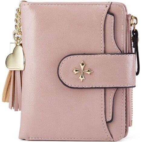 Portefeuille en cuir anti-RFID pour femme (violet)
