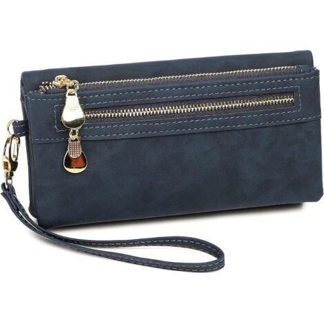 Portefeuille givré vintage (bleu foncé),
