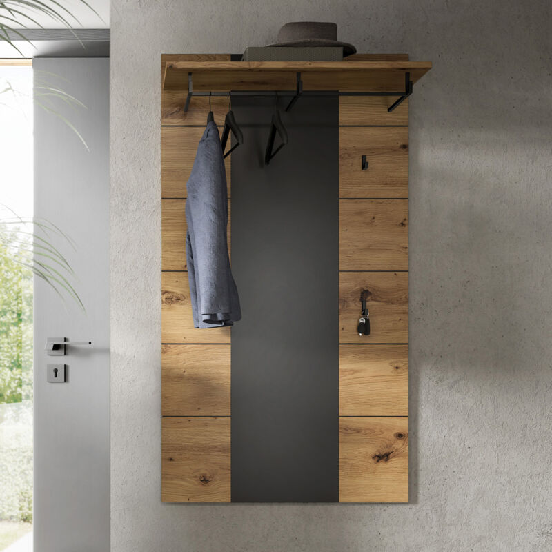 Portemanteau 80x29x141cm décor naturel - KANUT