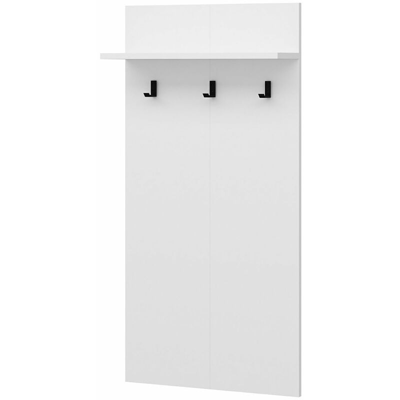 Helloshop26 - Portemanteau avec espace de stockage 118 x 60 x 16 cm blanc