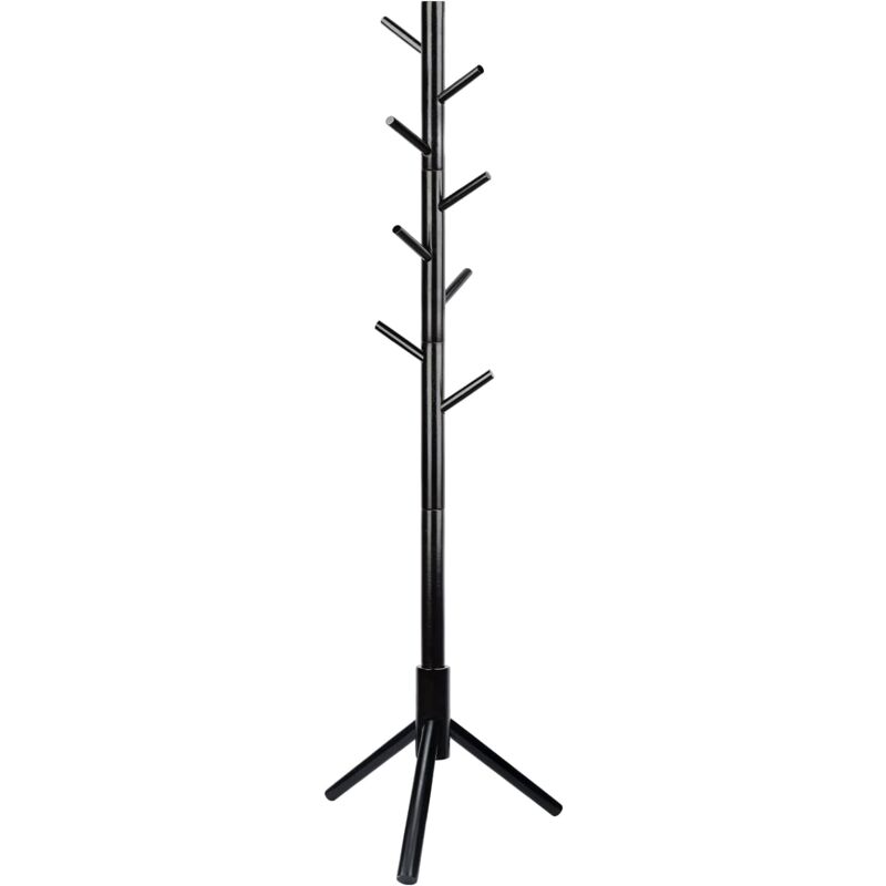 Ymyny - Portemanteau en Bois, Portant à Vêtements avec 8 Crochets,Portemanteau sur Pied, Assemblage Facile, Pour Vêtements, Chapeaux, Salon, Entrée,