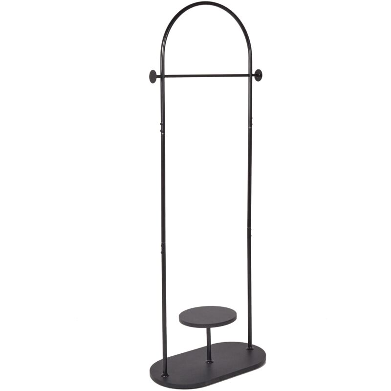 Beliani - Portemanteau Industriel Moderne en Métal avec Etagère Noir Hardin