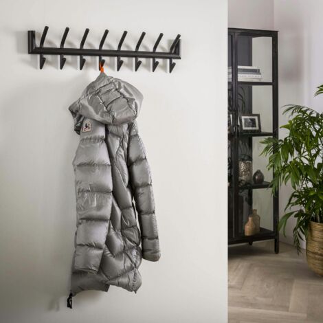 Portemanteau mural anthracite 16 patères RALF
