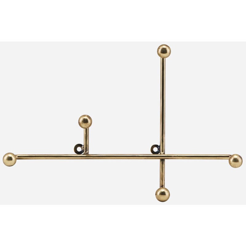 Porte-manteau ou Crochets Muraux en Métal doré 28 cm