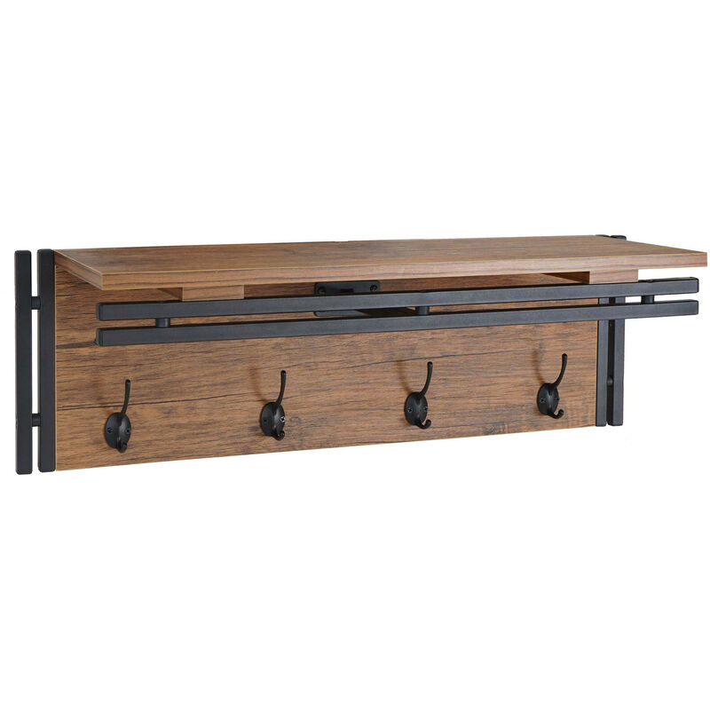 Mendler - Portemanteau mural HWC-A27, 24x75x24cm, aspect chêne sauvage