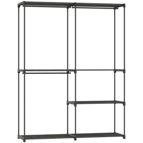 portemanteau polyvalent pratique durable stable Metal Noir 142L x 43W x 185H cm
