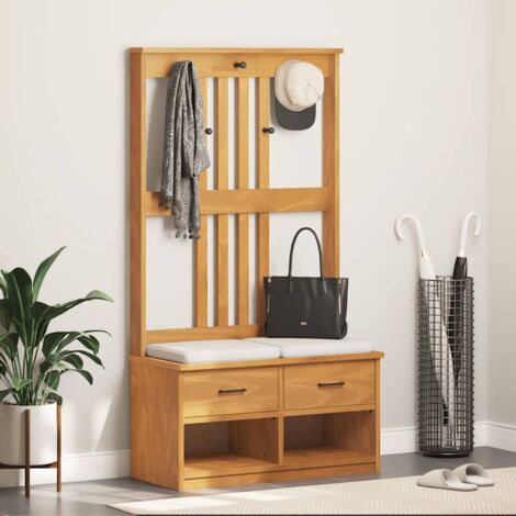 Portemanteau SANDNES 87x40x159,5 cm bois massif pin vidaXL