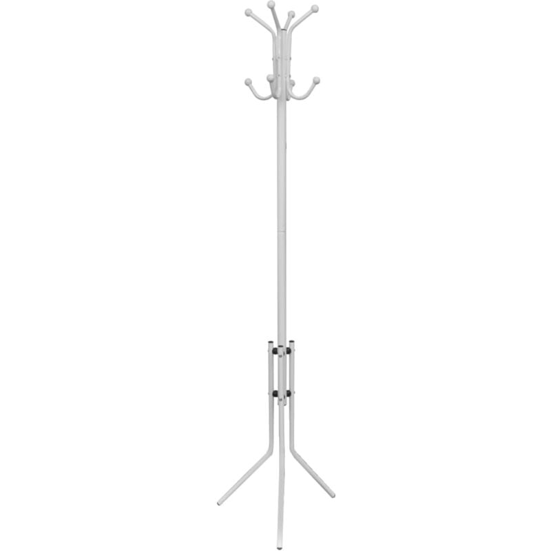 Vidaxl - Portemanteau sur pied métal blanc