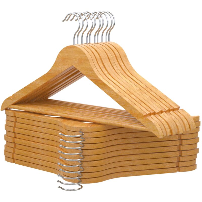 PORTENTUM Confezione da 20 Grucce in Legno per