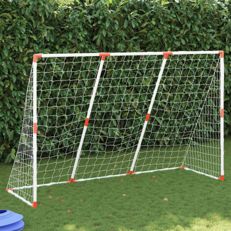 Portería de fútbol con balones 2 en 1  184x64x124 cm