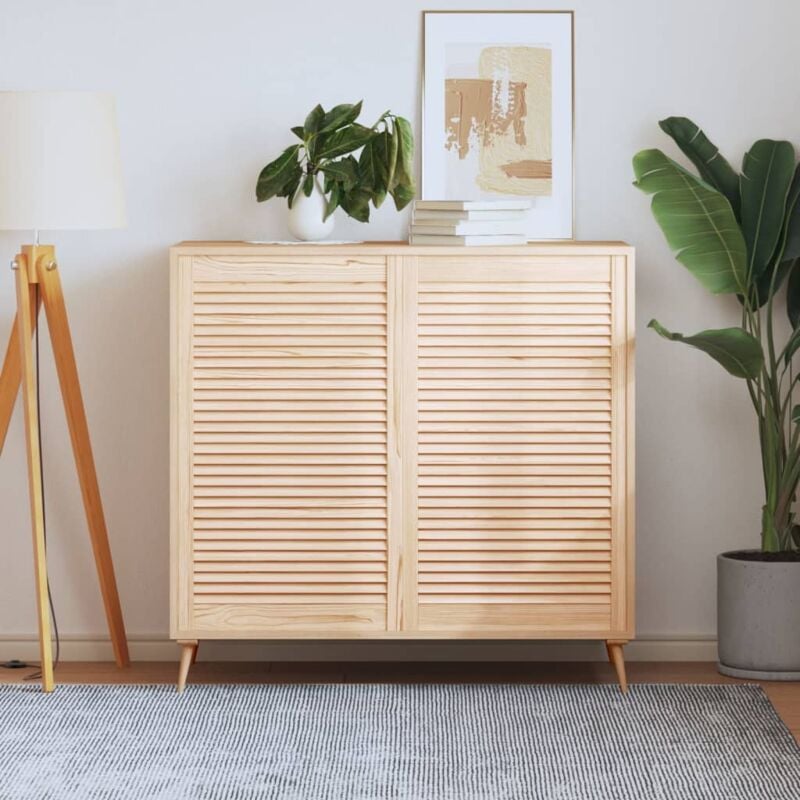 Vidaxl - Portes d'armoire à persiennes 2 pcs 99,3x59,4 cm pin massif