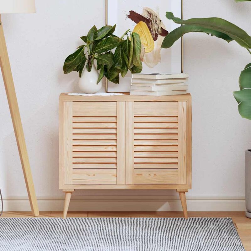 Portes d'armoire à persiennes 2 pcs 39,5x29,5 cm pin massif - Vidaxl