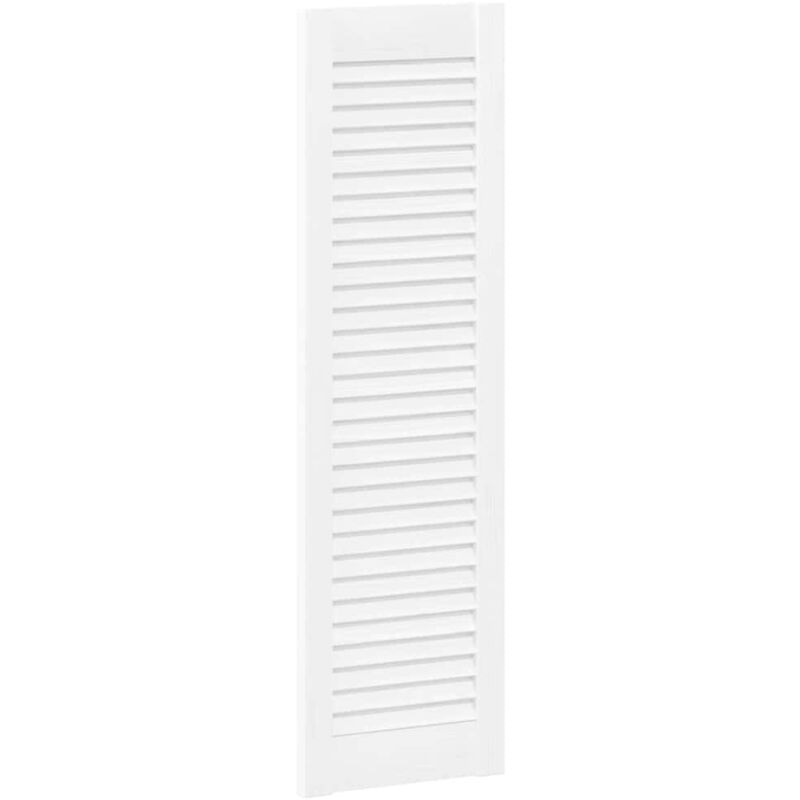 Porte d'armoire à persiennes blanc 99x29,5 cm Vidaxl