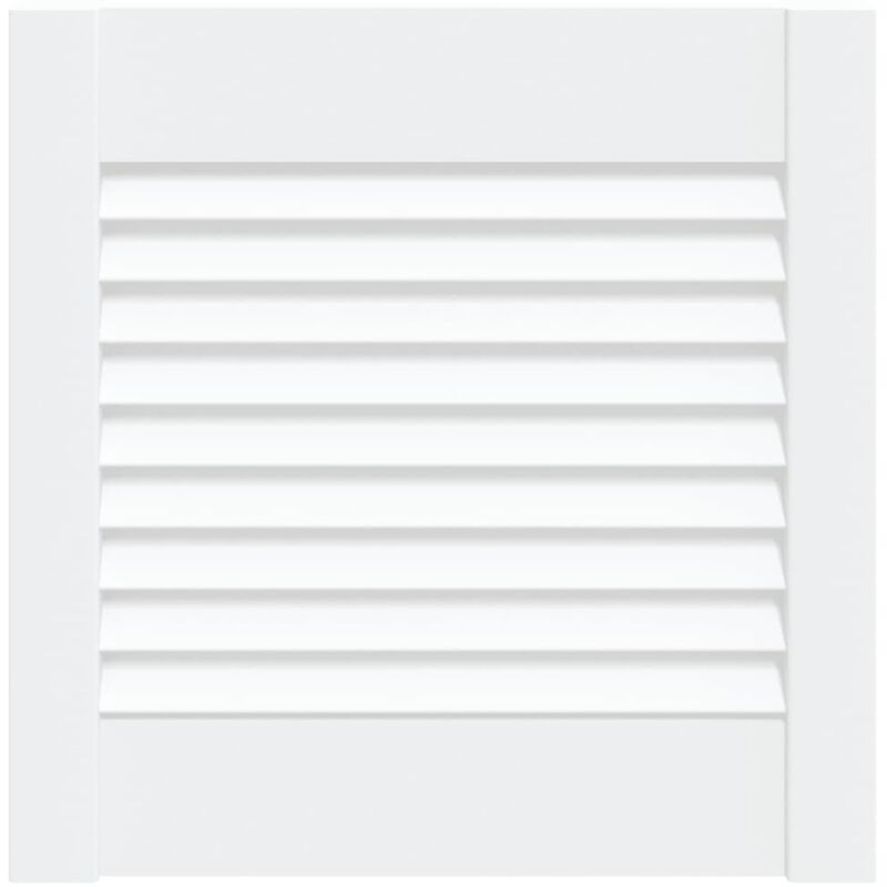 Porte d'armoire à persiennes blanc 39,5x39,4 cm pin massif Vidaxl