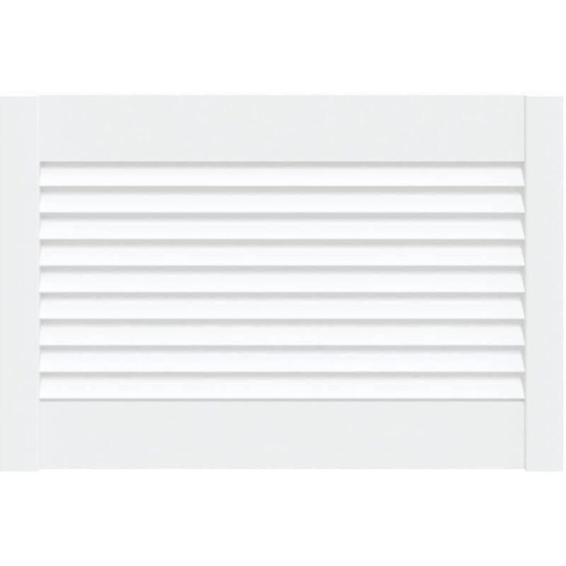 Porte d'armoire à persiennes blanc 39,5x59,4 cm pin massif Vidaxl
