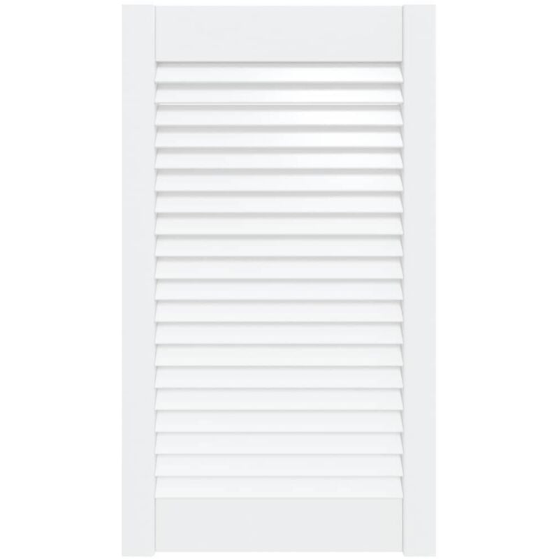 Porte à persiennes Bois de pin massif Blanc 69x39,4 cm Vidaxl
