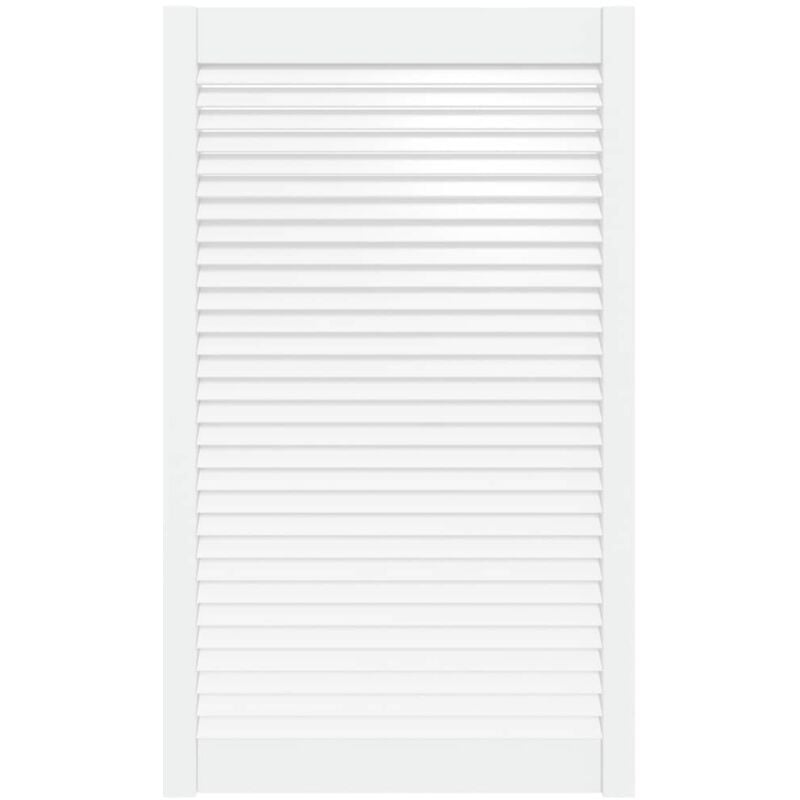 Porte d'armoire à persiennes blanc 99,3x59,4 cm pin massif Vidaxl